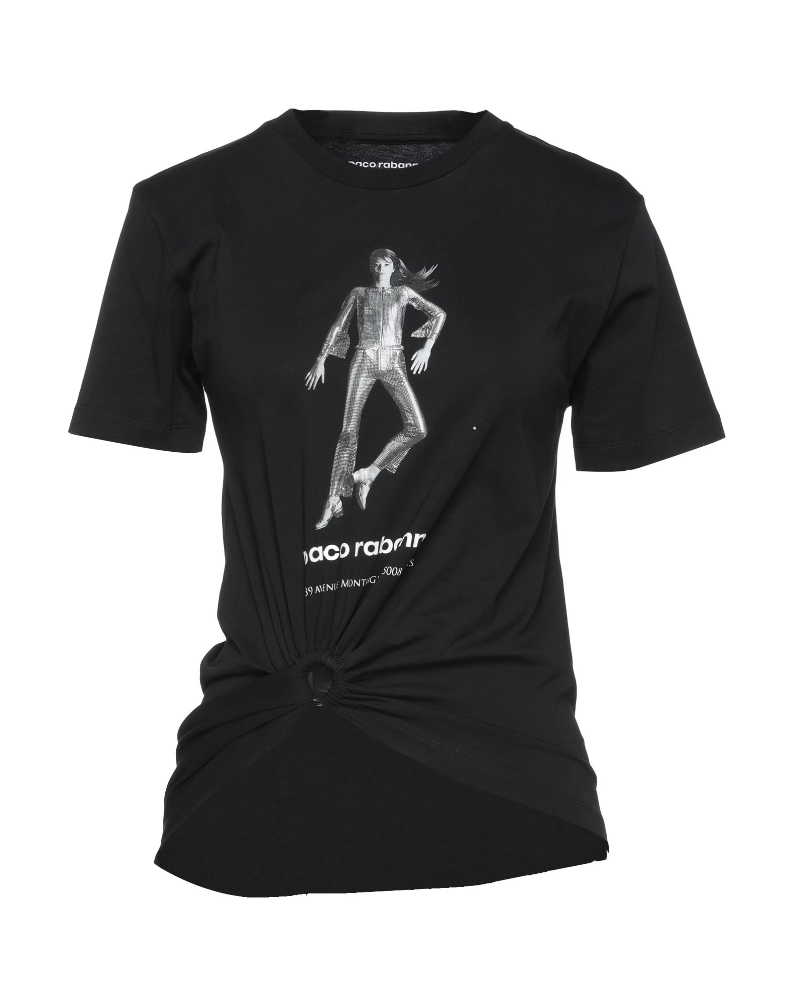 RABANNE T-shirts Damen Schwarz RABANNE T-shirts Damen Schwarz von RABANNE
