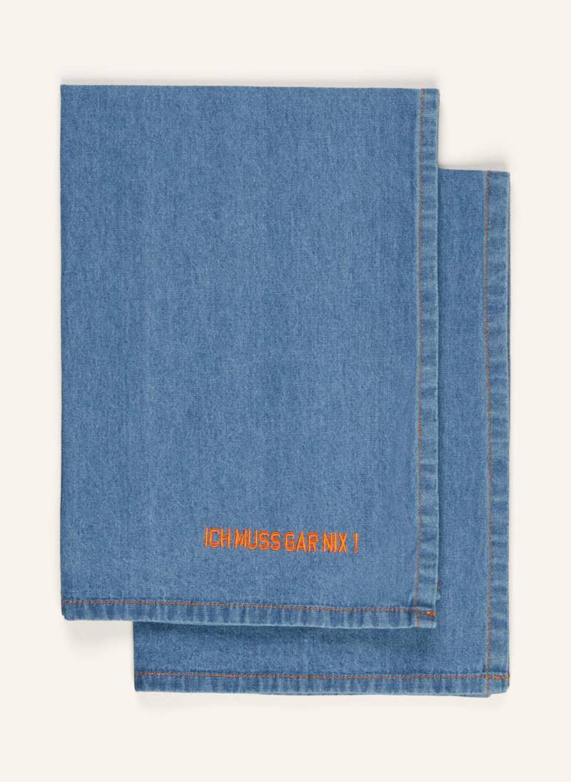 Pad 2-Er-Set Geschirrtücher blau von PAD