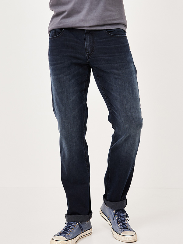 Paddock&#039;s Ben Regular Fit blue black used moustache extra lang von PADDOCK'S