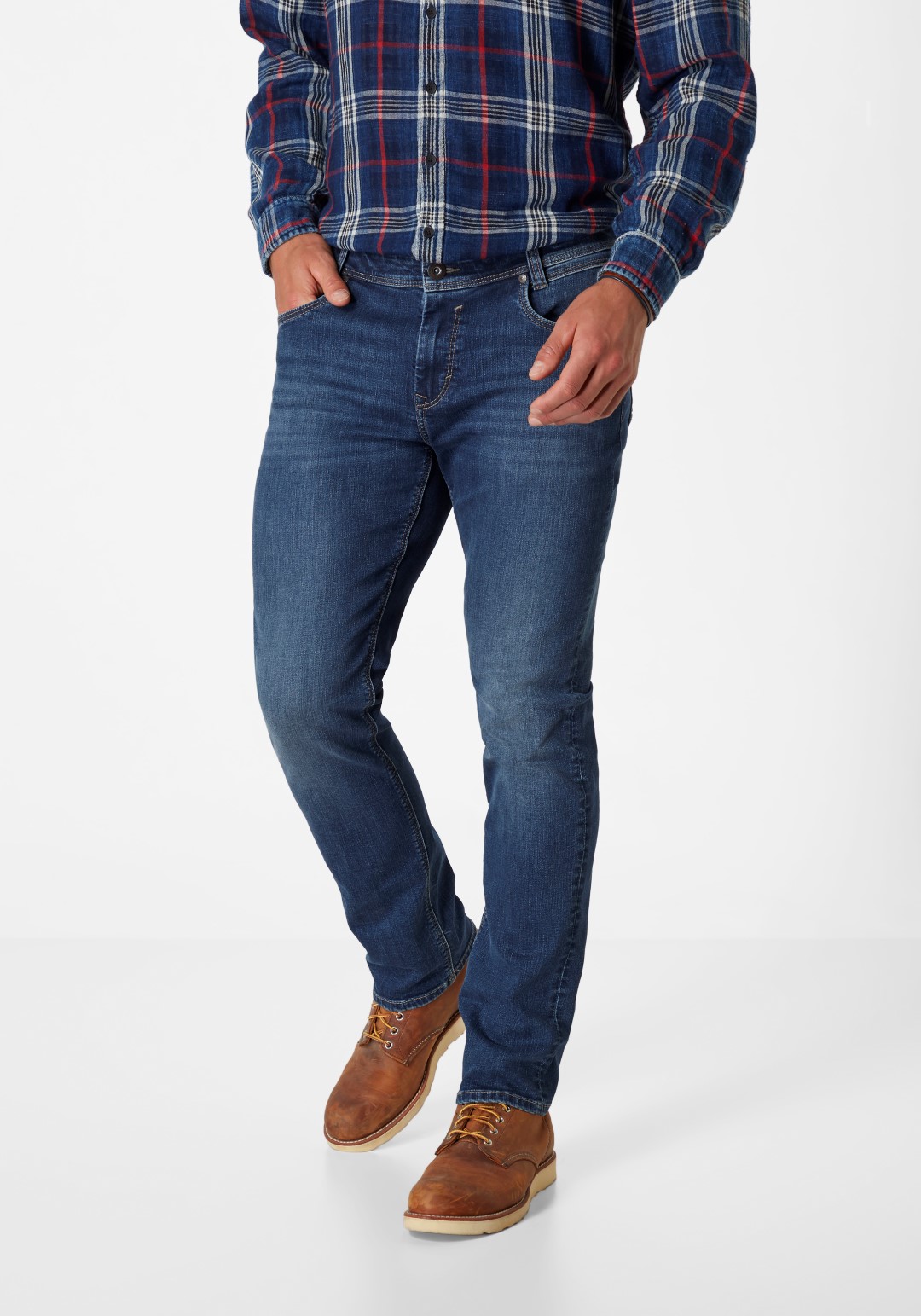 Paddock&#039;s Ben Regular Fit medium blue used moustache von PADDOCK'S