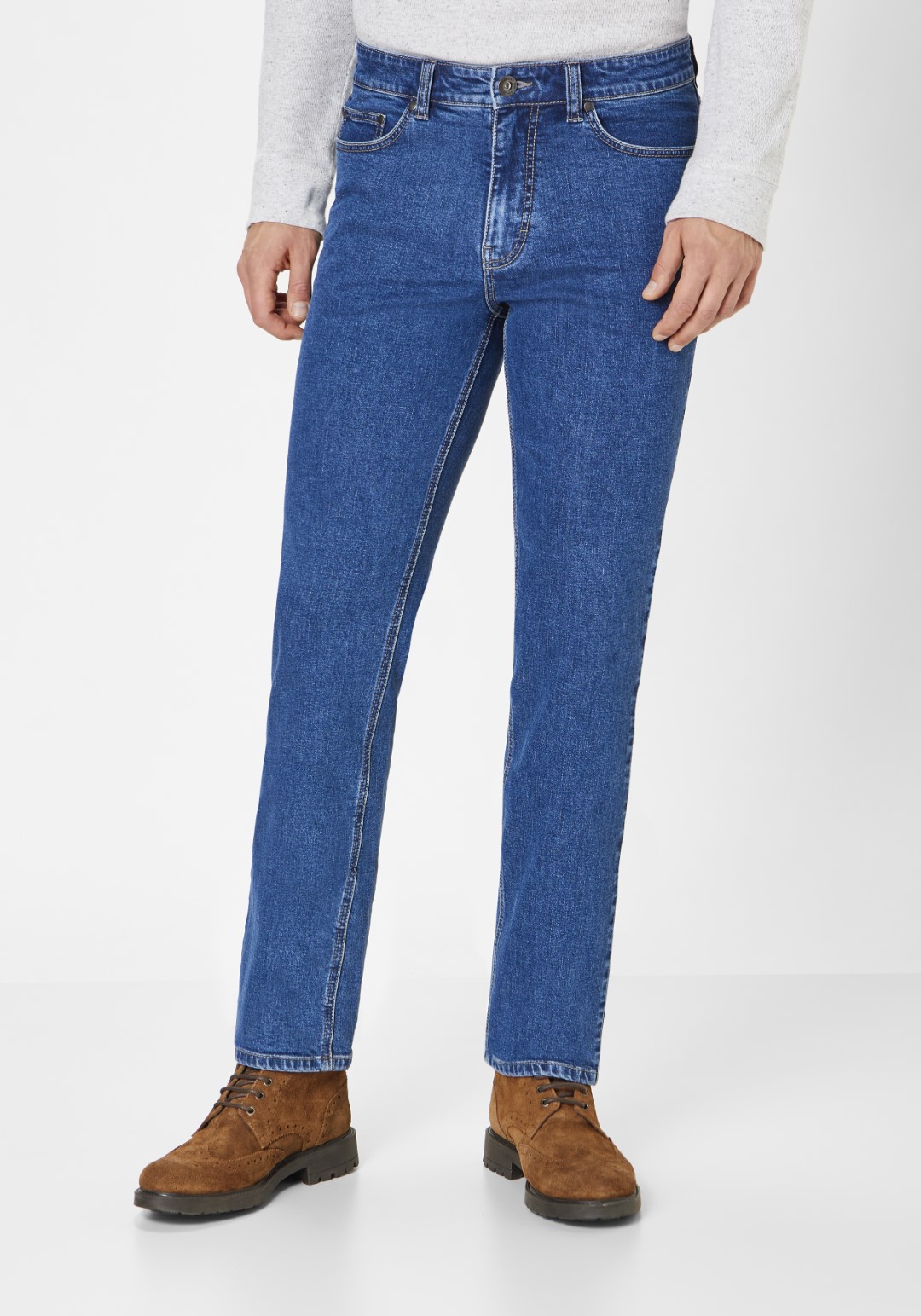 Paddock&#039;s Ranger Motion & Comfort Slim Fit blue stone used extra lang von PADDOCK'S