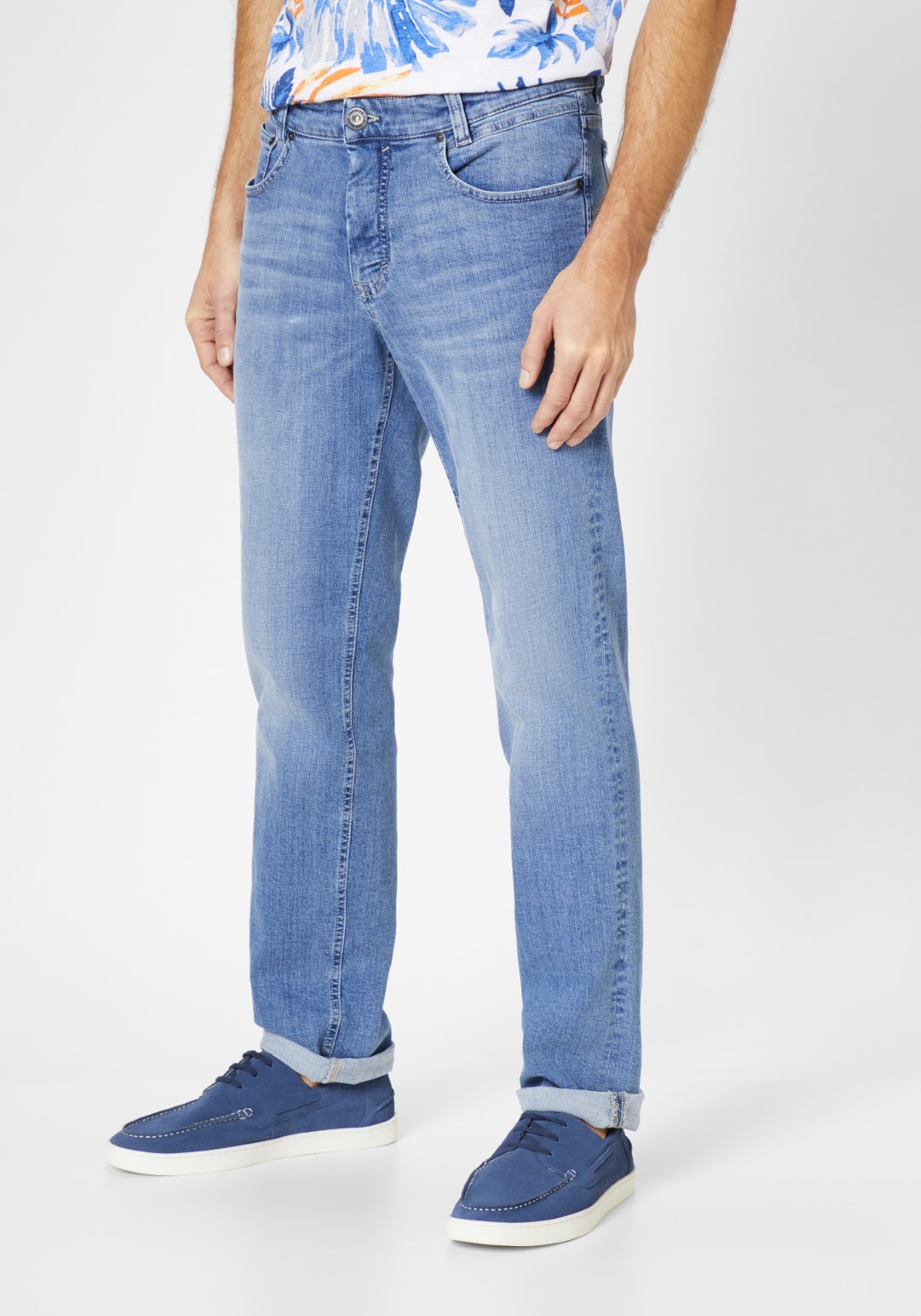 Paddock&#039;s Ranger Pipe Motion & Comfort Slim Fit light blue extra lang von PADDOCK'S