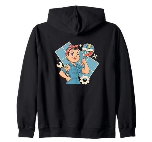 Lustiges Rosie Nietzange für Damen Kapuzenjacke Lustiges Rosie Nietzange für Damen Kapuzenjacke von PADEL ROCKETSPORT PADDLE TENNIS NOVELTY MERCH