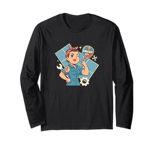 Lustiges Rosie Nietzange für Damen Langarmshirt Lustiges Rosie Nietzange für Damen Langarmshirt von PADEL ROCKETSPORT PADDLE TENNIS NOVELTY MERCH
