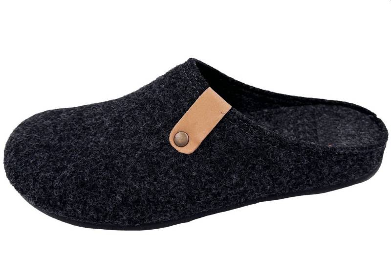 PADERO Herren FIlz Pantoffel Hausschuh von PADERO