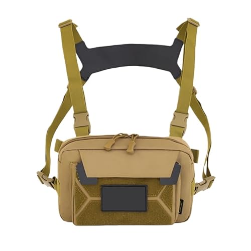 Angeln Brust Tasche männer Taschen wasserdichte Nylon Klettern Camping Rucksäcke Outdoor Reise Weste Rucksack Fanny Pack(Style 1 Khaki) von PADGCNOR