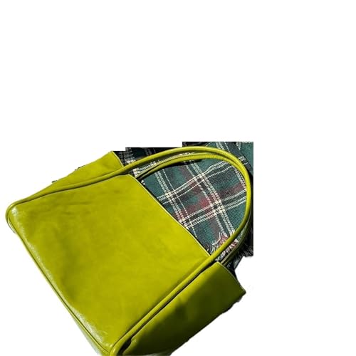 PADGCNOR Weiches Leder Tote Bag Einkaufstasche aus massivem PU mit großer Kapazität for Damen, for Einkaufen, Reisen, Handtasche, Schultertasche(Green) von PADGCNOR