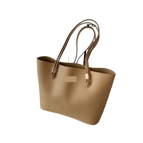 PADGCNOR Weiches Leder Tote Bag Umhängetasche Große Kapazität Einkaufstasche PU Leder Pendler Hochzeit Party Handtasche(Yellow) von PADGCNOR