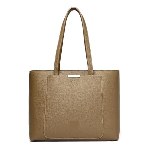 PADGCNOR Weiches Leder Tote Bag Weiche Pu-Lederhandtaschen Große Handtaschen Frauen Umhängetaschen for Laptop Designer Tote Einkaufsgriff Tasche(Color 3) von PADGCNOR
