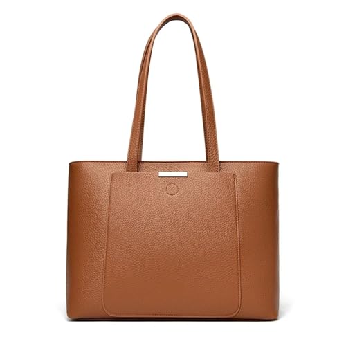 PADGCNOR Weiches Leder Tote Bag Weiche Pu-Lederhandtaschen Große Handtaschen Frauen Umhängetaschen for Laptop Designer Tote Einkaufsgriff Tasche(Color 4) von PADGCNOR