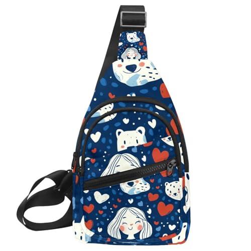 Crossbody-Taschen für Damen und Herren, handgezeichneter Kaktus (44), Schultertasche, Bakpack, lässige Brusttasche mit umwandelbarem Schultergurt, Mehrfarbig 19, 11.8x7x1.5in/30x18x4cm von PAFEFO