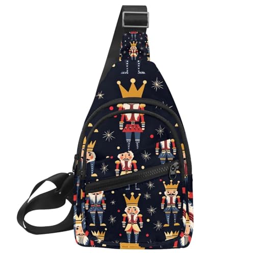 Damen Sling Rucksack Cute Nussknacker, Mehrfarbig 04, 11.8x7x1.5in/30x18x4cm von PAFEFO