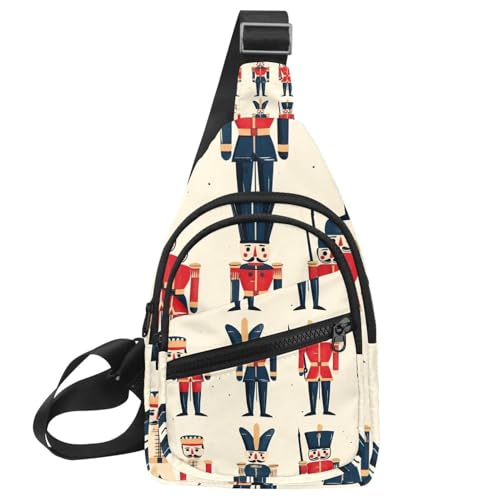 Damen Sling Rucksack Cute Nussknacker, Mehrfarbig 06, 11.8x7x1.5in/30x18x4cm von PAFEFO