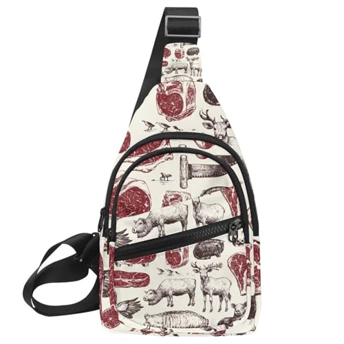 Rucksack mit Enten in Pastellfarben, 2 Stück, Mehrfarbig 07, 11.8x7x1.5in/30x18x4cm von PAFEFO