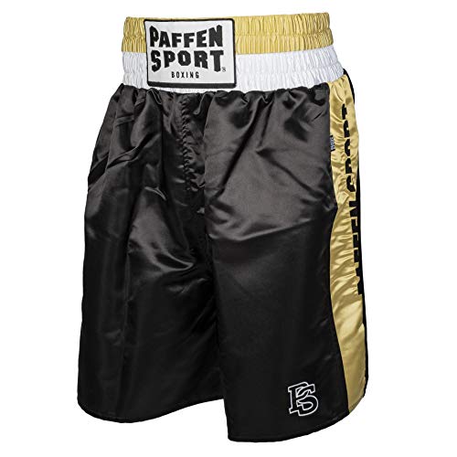 PAFFEN SPORT «PRO Mexican» Profi-Boxerhose; Farbe: Schwarz/Gold; Größe: S von PAFFEN SPORT