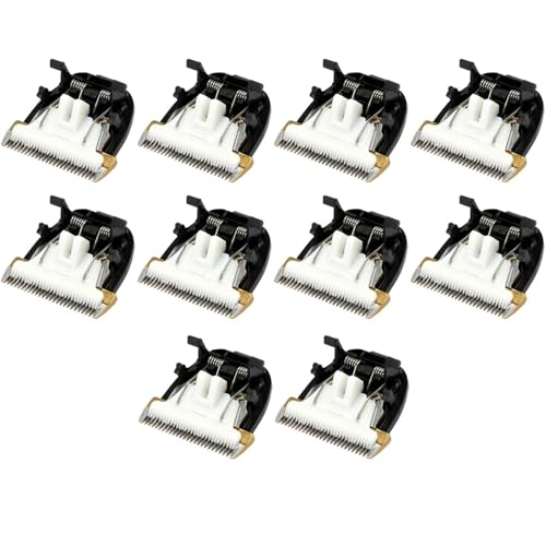PAGJHRFJG 10X Professionelle Haustier Schere Elektrische Haar Schneide Maschine Trimmer Hunde Schneide Maschine Keramik Titanium Messer für Rfcd-9100 9600 von PAGJHRFJG