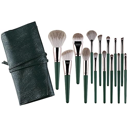 PAGJHRFJG 14-Teiliges Make-Up-Pinsel-Set, Flauschig Weich, Lidschatten-Grundierungspinsel, Damen, Kosmetik, Puder, Rouge, Blending, Schönheits-Make-Up-Werkzeug von PAGJHRFJG