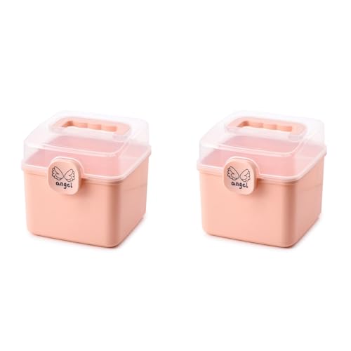 PAGJHRFJG 2X Kinders Haarschmuck Aufbewahrungskiste MäDchen Kopfschmuck Tischplatte Finishing Dressing Schmuckkästchen (Mini) von PAGJHRFJG