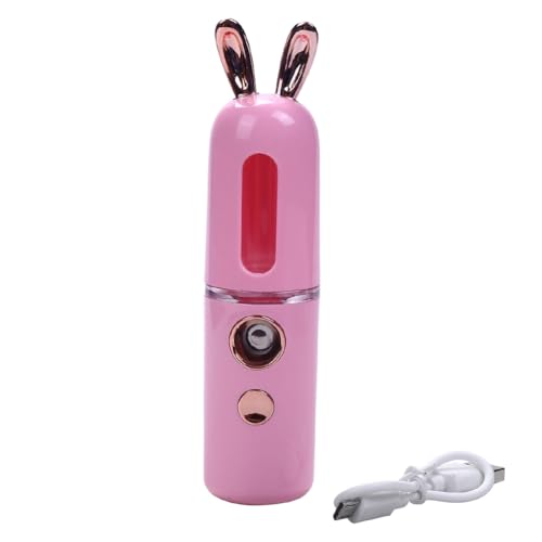 PAGJHRFJG Neues Wiederaufladbares Mini-USB-Nano-Gesichtsfeuchtigkeitssprühgerät für Damen, Schönheitsinstrumente, Luftbefeuchter für Den Heimgebrauch, Gesichtsdampfer, Rosa von PAGJHRFJG