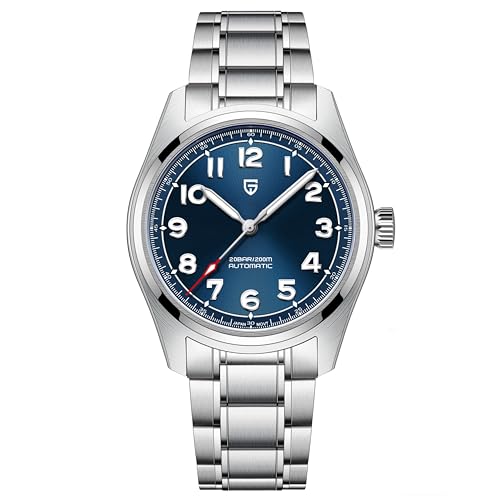 Pagani Design Herrenuhr Automatik Elegant Business Mechanisch Armbanduhren Mit Saphirglas Wasserdicht 200M Analogue Edelstahl V2 von PAGRNE DESIGN