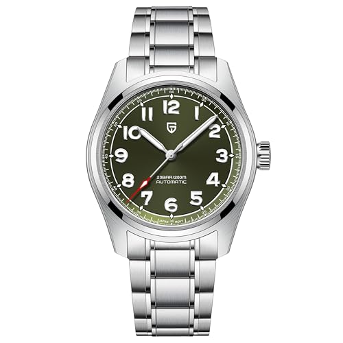 Pagani Design Herrenuhr Automatik Elegant Business Mechanisch Armbanduhren Mit Saphirglas Wasserdicht 200M Analogue Edelstahl V2 von PAGRNE DESIGN