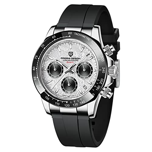 Pagani Design Herrenuhr Saphirglas Chronograph Edelstahl Wasserdicht Leuchtende Uhr Japanisches Uhrwerk Herren Quarzuhr Uhr für Männer von PAGRNE DESIGN