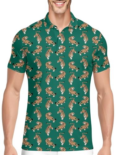 PAGYMO Golf-Shirts für Männer, lustige Golf-Shirts für Männer, verrückte Golf-Shirts für Männer, Golf-Geschenke, Aop-Polo-111504, L von PAGYMO