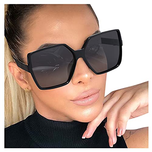 PAIDAXING Sonnenbrillen Damen Sonnenbrille Herren Exquisit Zubehör Sonnenschutz Urlaub Strandbrille Polarisiertes Licht PolarisiertSonnenbrillendamen Exquisit Zubehör Sonnenschutz (Black, One Size) von PAIDAXING