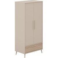 PAIDI Kleiderschrank Eefje 2 türig mit Lade cashmere beige von PAIDI