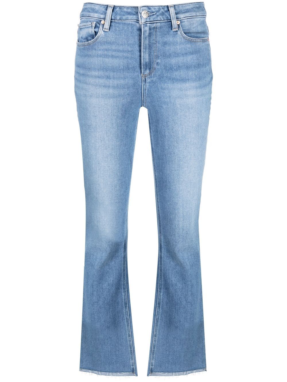 PAIGE Gekürzte Bootcut-Jeans - Blau von PAIGE