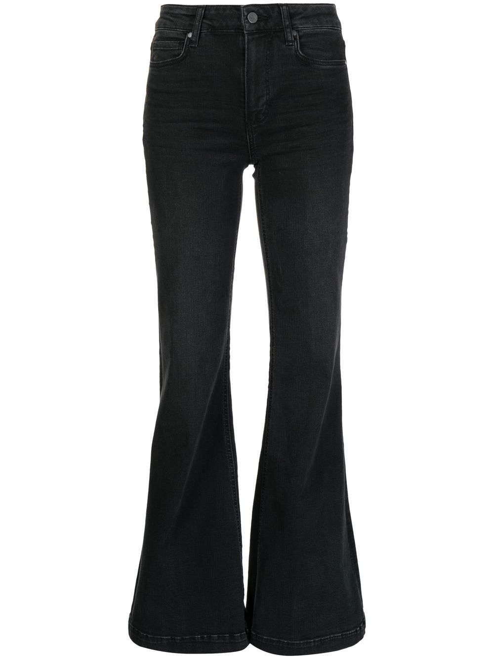 PAIGE Ausgestellte Cropped-Jeans - Schwarz von PAIGE