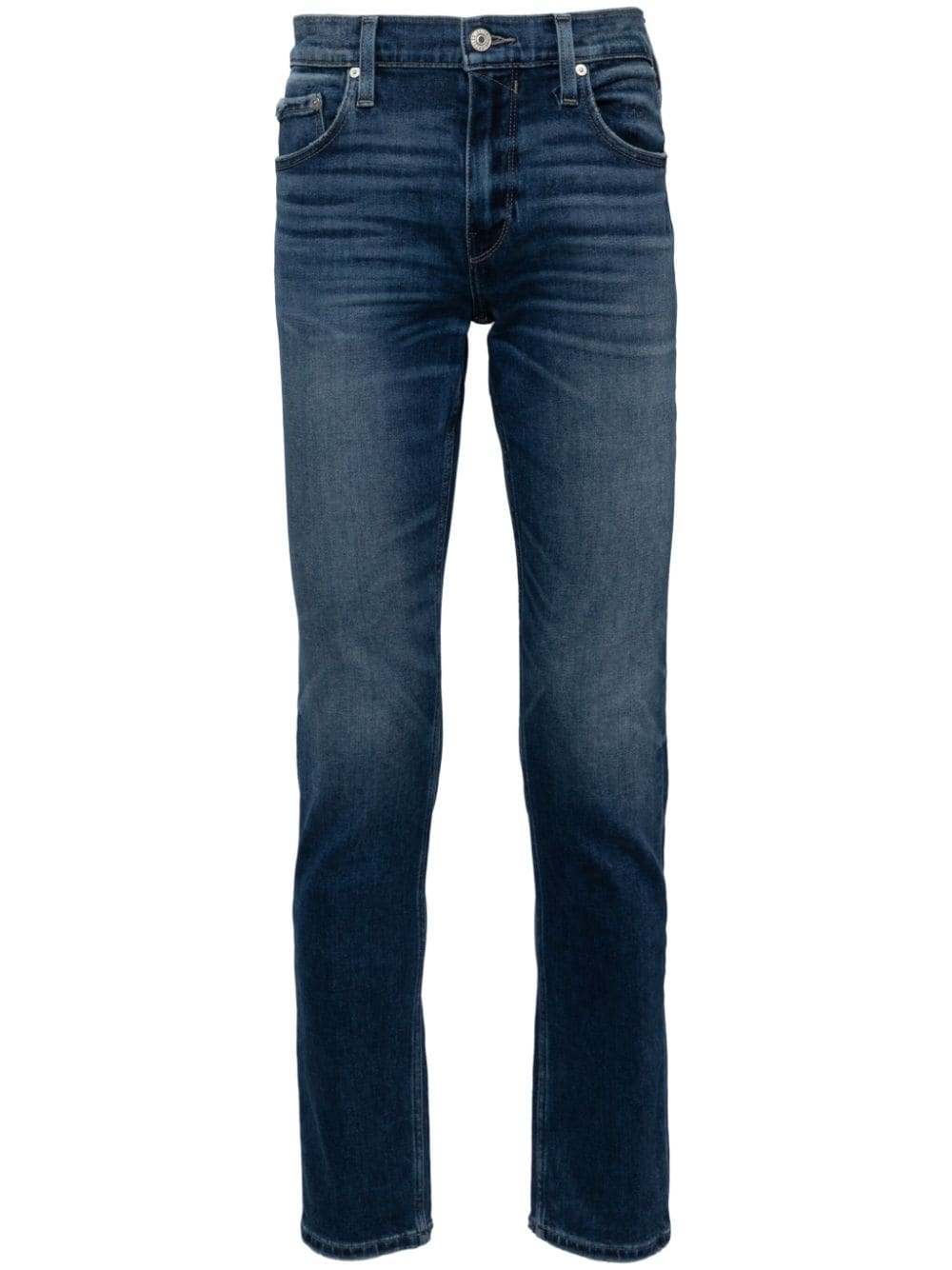 PAIGE Halbhohe Skinny-Jeans - Blau von PAIGE