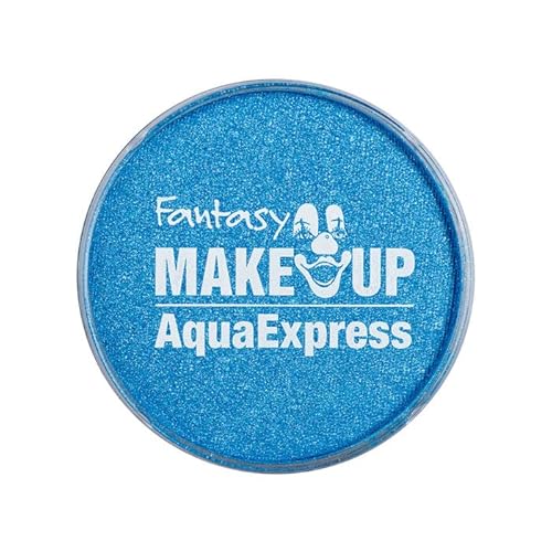 NEU Kinderschminke Karneval Aqua-Express Schminke auf Wasserbasis, 15g, Perlglanz / Metallic-Blau von PAINT IT EASY