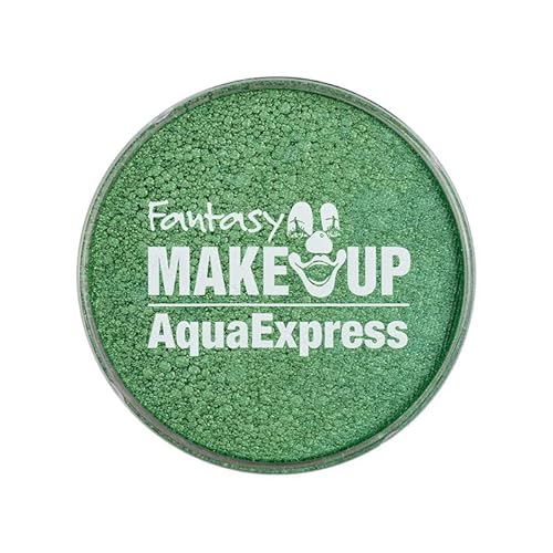 PAINT IT EASY Karnevalsschminke Aqua-Express Schminke auf Wasserbasis, 15g, Perlglanz / Metallic-Grün von PAINT IT EASY