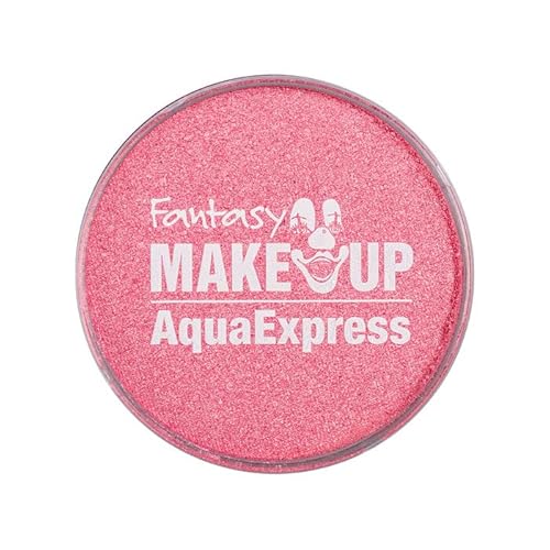 PAINT IT EASY Karnevalsschminke Aqua-Express Schminke auf Wasserbasis, 15g, Perlglanz / Metallic-Pink von PAINT IT EASY