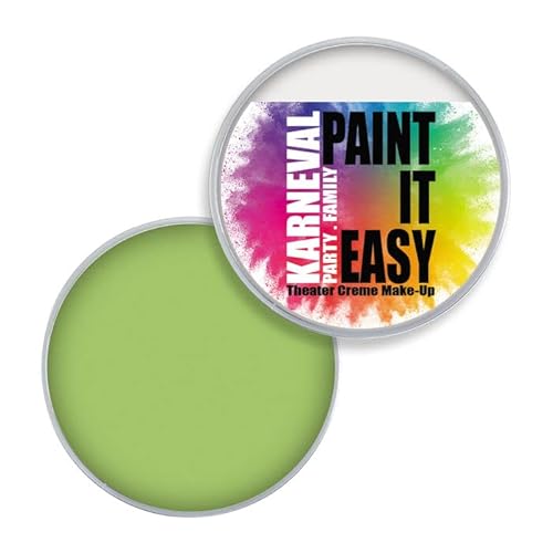 NEU PAINT IT EASY Theater Creme-Make-Up, Kinderschminke, Schminke auf Fettbasis, 25g, Pastellgrün von PAINT IT EASY