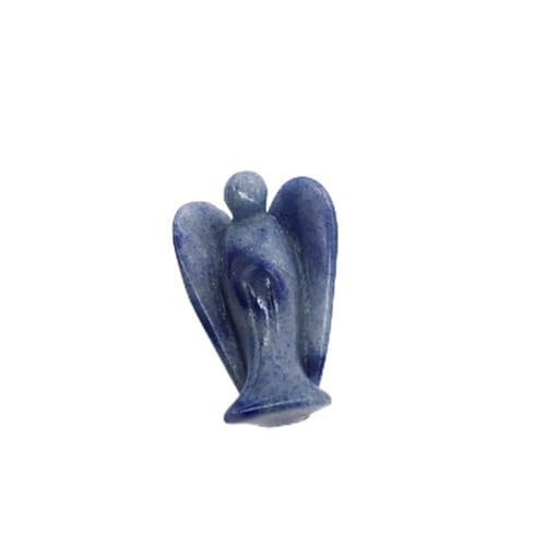 PAJPXPCD Natural Magic 1,5-Zoll-Taschenstein-Handwerksengel-Statue, geschnitzter Naturstein-Kristall, Schutzengel-Figur for Weihnachten (Color : O) von PAJPXPCD