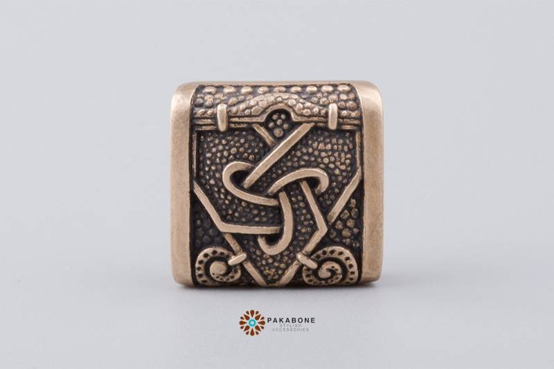 Wikinger Anhänger Triquetra Mammen Stil Schmuck - Mach Dir Einen Einzigartigen Armreif Asgard 001-370 von PAKABONE