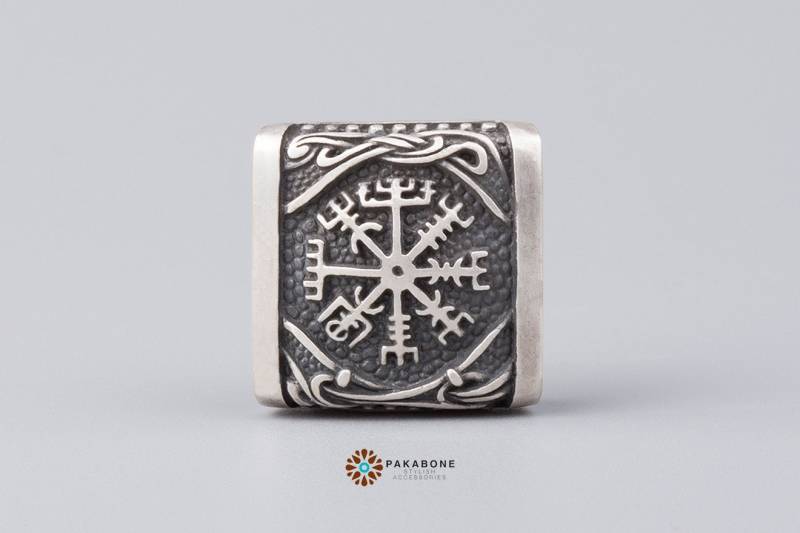Wikinger Anhänger Vegvisir Mammen-stil Wikingerschmuck - Erstellen Sie Sich Eine Einzigartige Viking Armband Asgard 001-387 von PAKABONE
