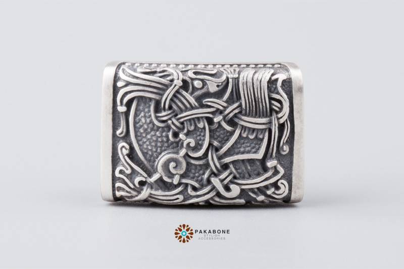 Wikinger Charm Hahn Fjalar Stil Schmuck - Mach Dir Einen Einzigartigen Armreif Asgard 001-436 von PAKABONE