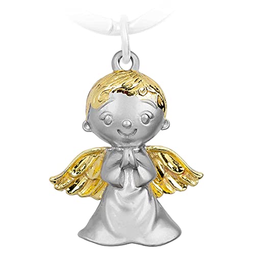 PAKADI Schutzengel Schlüsselanhänger Gabriel - Engel Anhänger aus Metall in Silber matt & Gold glänzend - Glücksbringer Geschenk Auto Führerschein - Fahr vorsichtig PAKADI Schutzengel Schlüsselanhänger Gabriel - Engel Anhänger aus Metall in Silber matt & Gold glänzend - Glücksbringer Geschenk Auto Führerschein - Fahr vorsichtig von PAKADI