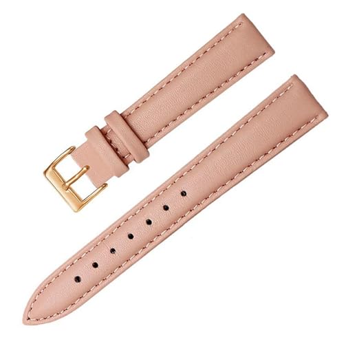 Leder Uhrengurt 12-22mm Ersatzwachenbänder, Pink 2, 22mm von PAKMEZ