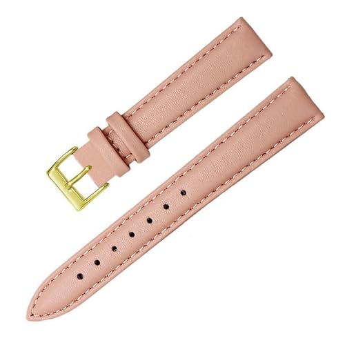 Leder Uhrengurt 12-22mm Ersatzwachenbänder, Pink 3, 18mm von PAKMEZ