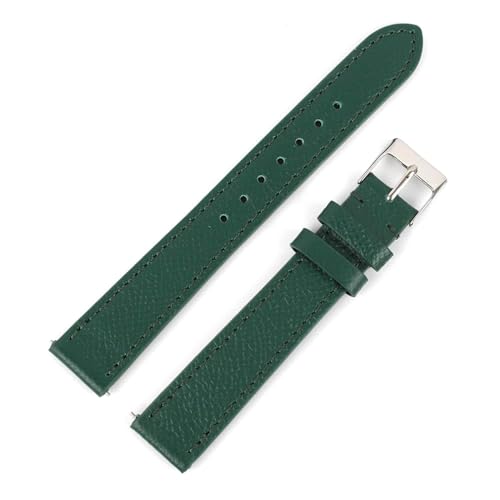 PAKMEZ 12-22mm Leder Watchband Ersatzschand, Grün, 14mm von PAKMEZ