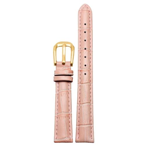 PAKMEZ Leder Uhren Band 10-16mm Leder Uhrengurt Armbänder, Rosa Gold, 16mm von PAKMEZ