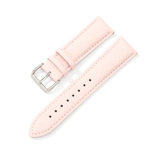 PAKMEZ Leder-Uhrenbänder 12-22mm Leder Ersatzarmband, Rosa, 20mm von PAKMEZ