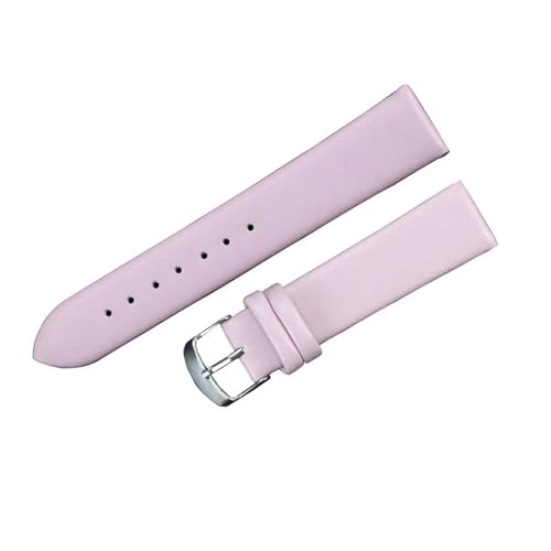 PAKMEZ Leder Uhrengurt 8-24mm Leder Ersatzwachenbänder, Rosa, 12mm von PAKMEZ