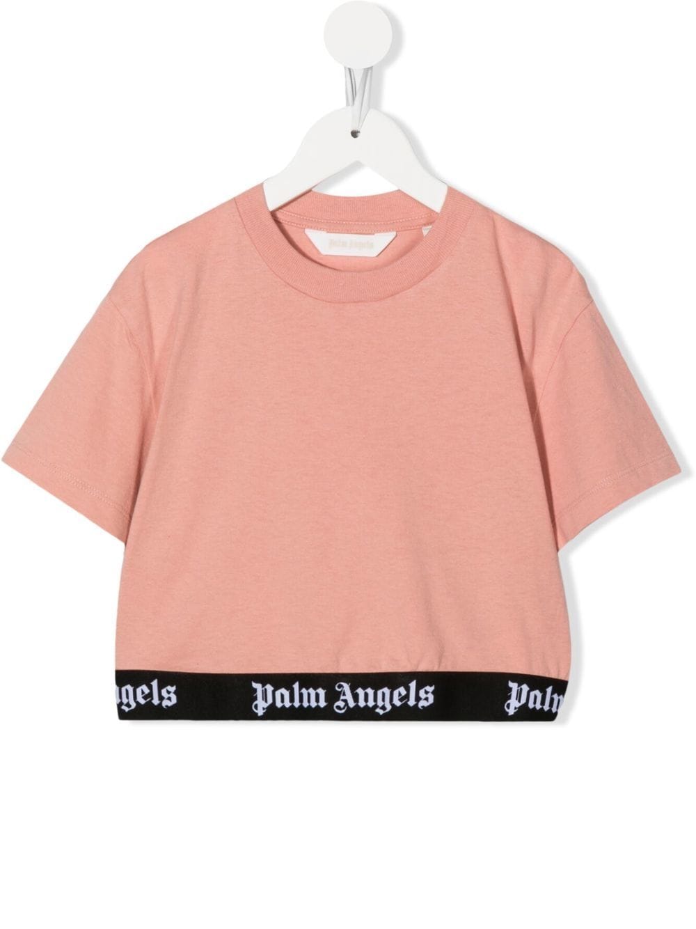 Palm Angels Kids T-Shirt mit Logo-Bund - Rosa von Palm Angels Kids