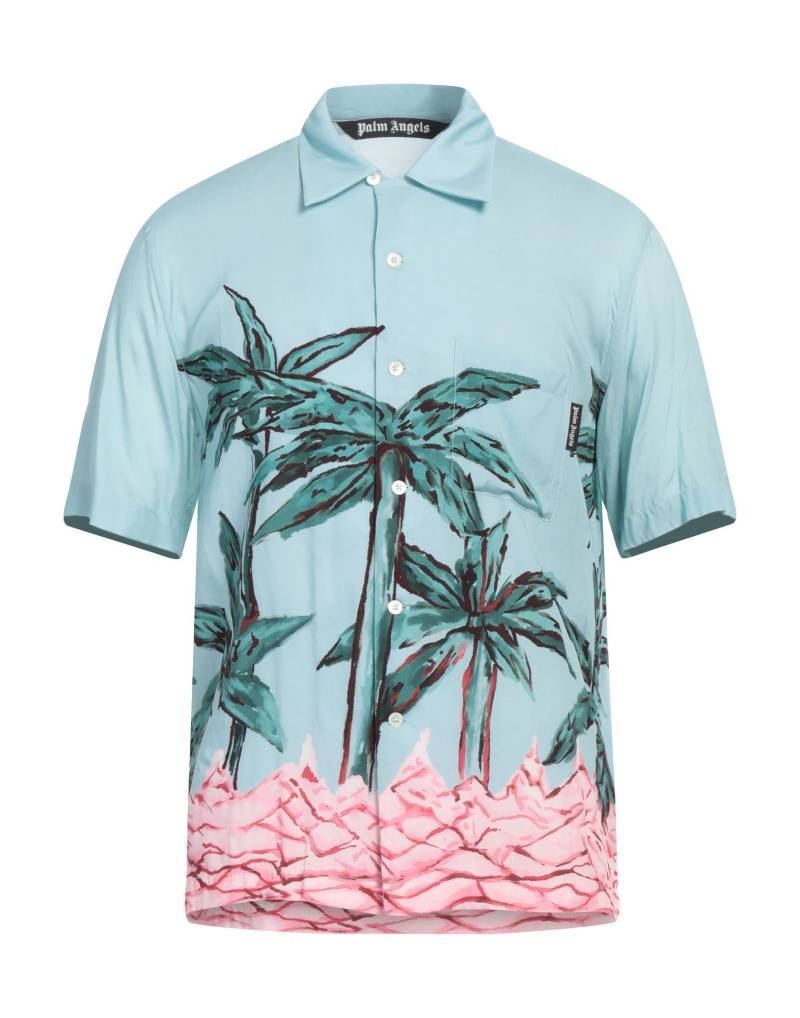 PALM ANGELS Hemd Herren Himmelblau von PALM ANGELS