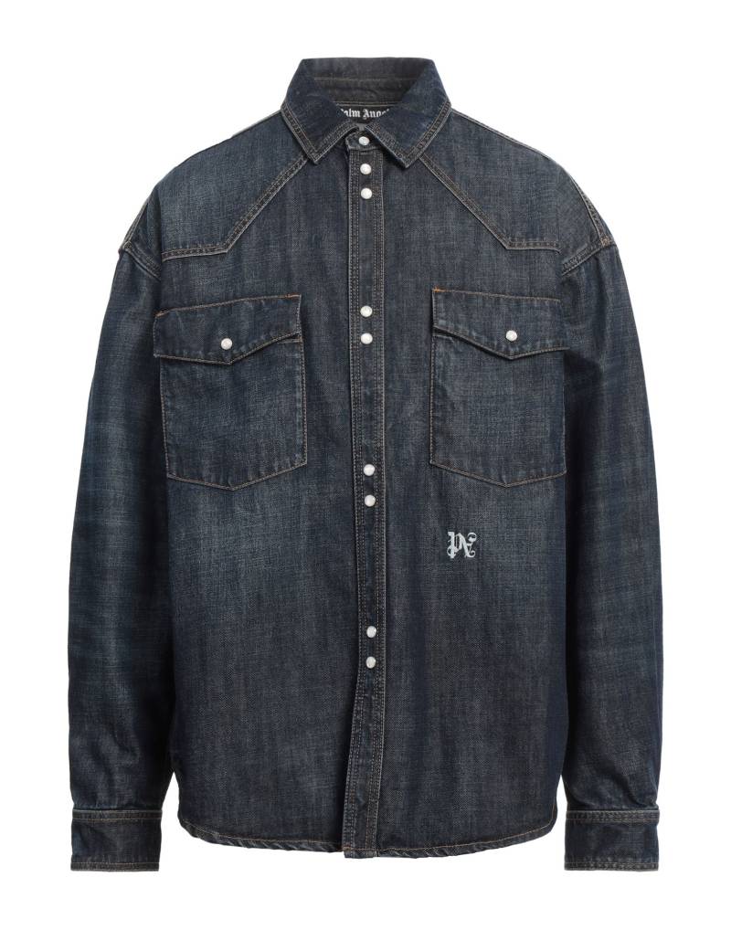 PALM ANGELS Jeanshemd Herren Blau von PALM ANGELS